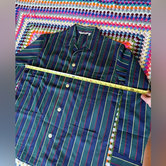 NWOT Derek Rose Men's Wellington Striped Cotton Pajama Set - size 40 - medium - Picture 5 of 15